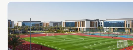 The sports complex at Bloom World Academy campus in Al Barsha South